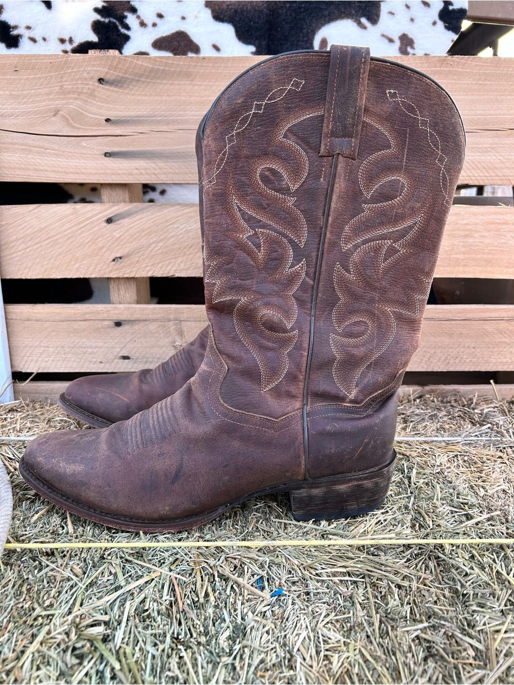 Dan Post Brown Western Cowboy Boots - Picture 5 of 10
